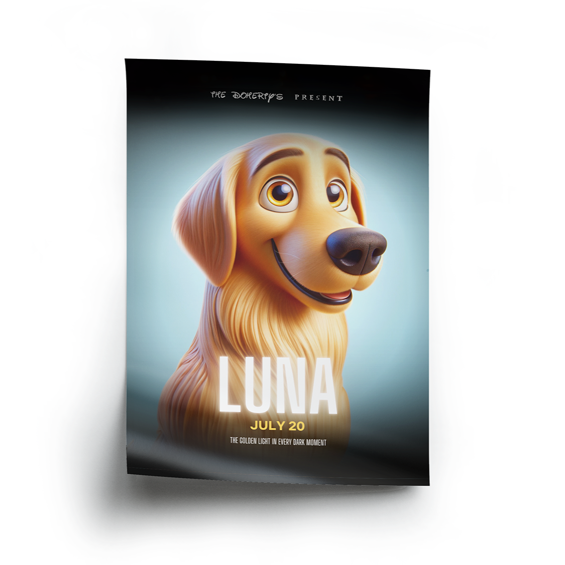 Pet Portrait Movie Poster - Unframed - My Store