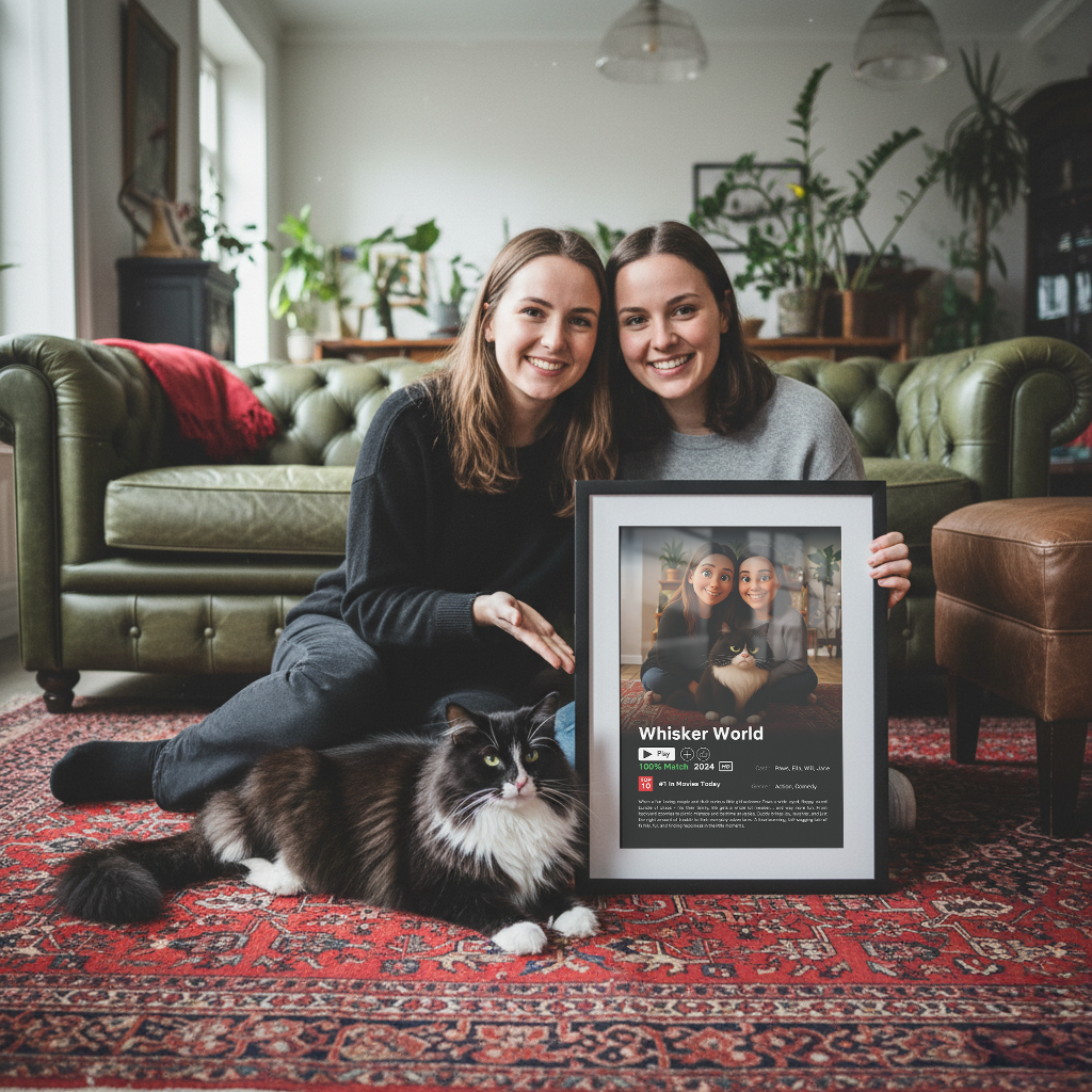 Pet Portrait Movie Poster - Framed