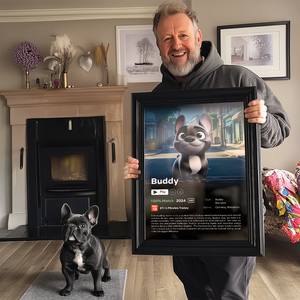 Pet Portrait Movie Poster - Canvas - My Store
