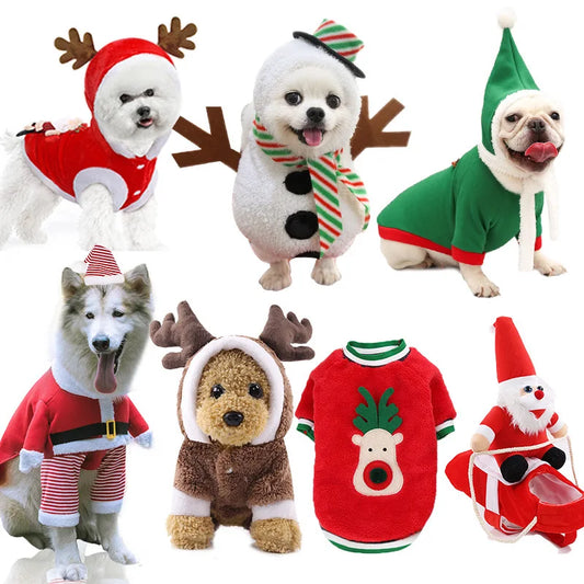 Christmas Snowman Dog Costume – Festive Holiday Outfit for Small & Medium Dogs