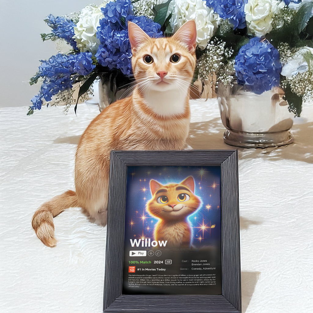 Pet Portrait Movie Poster - Canvas - My Store