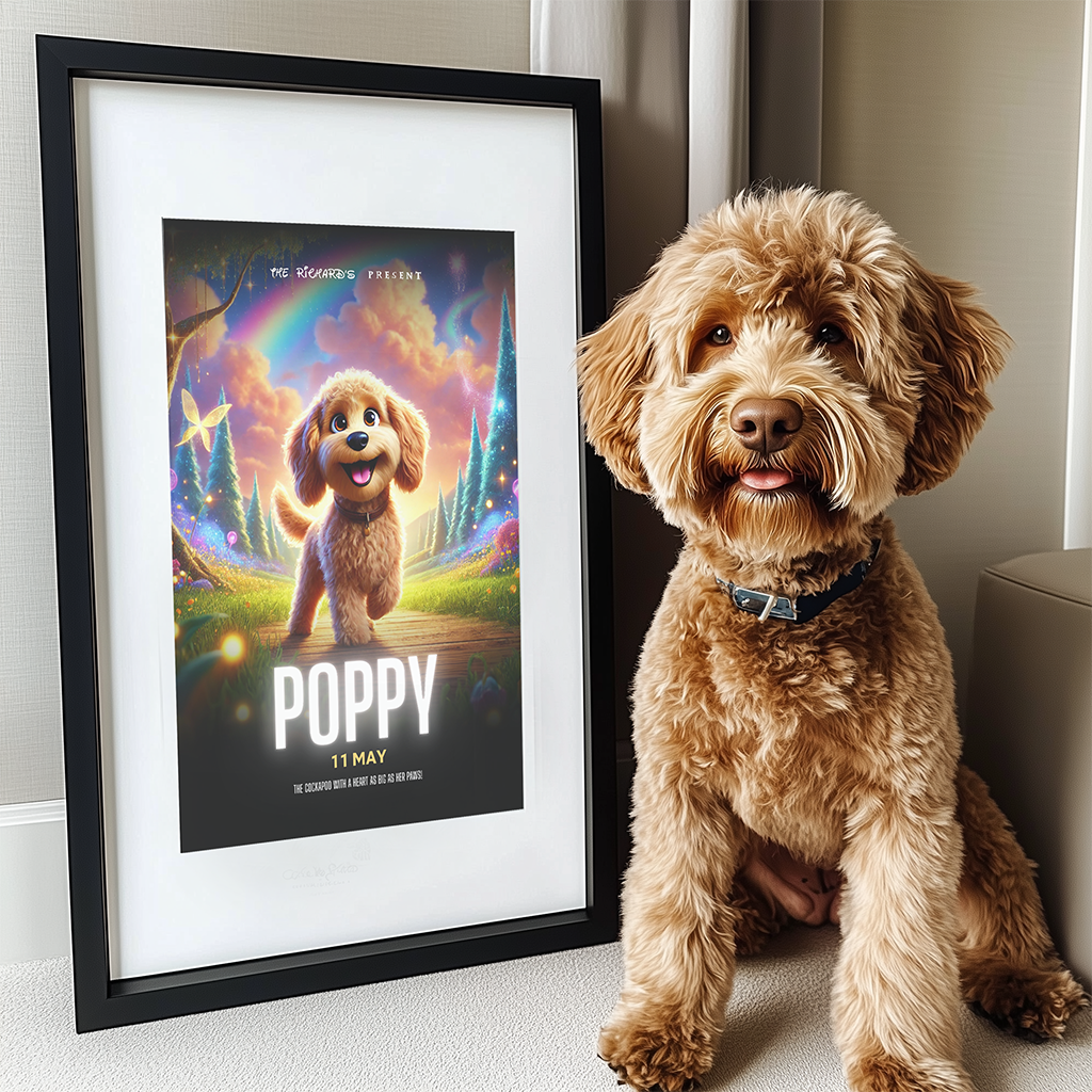 Pet Portrait Movie Poster - Canvas - My Store